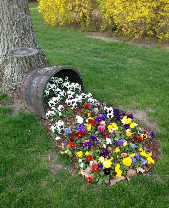 Blühende Gartengestaltung