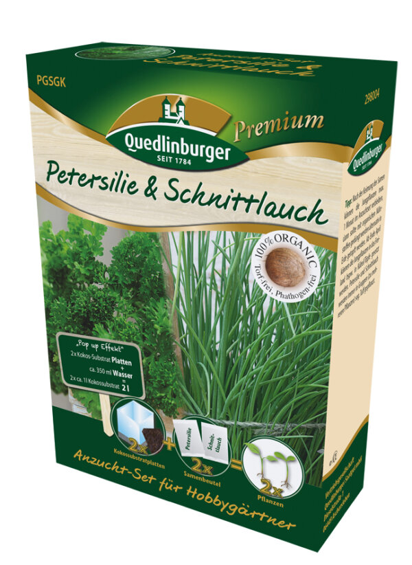 Anzucht-Set Petersilie & Schnittlauch