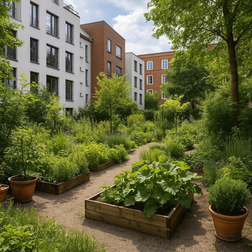 Urbaning Garten im Hinterhof