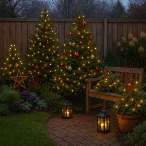 Weihnachtliche Gartenideen