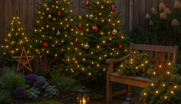 Weihnachtliche Gartenideen
