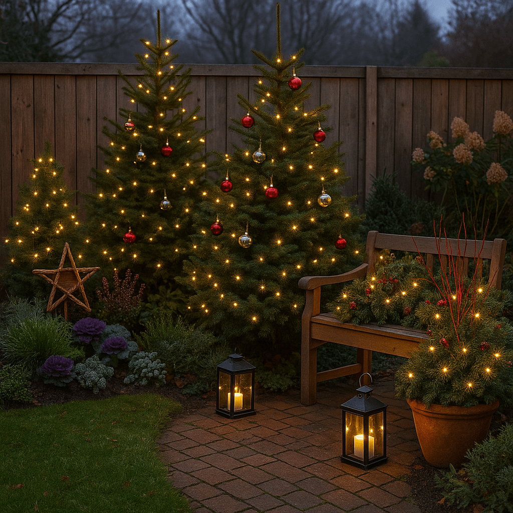 Weihnachtliche Gartenideen